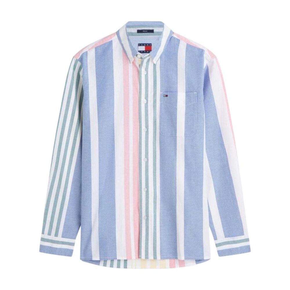 Tommy Jeans Mens Relaxed Fit Shirt / Ecru
